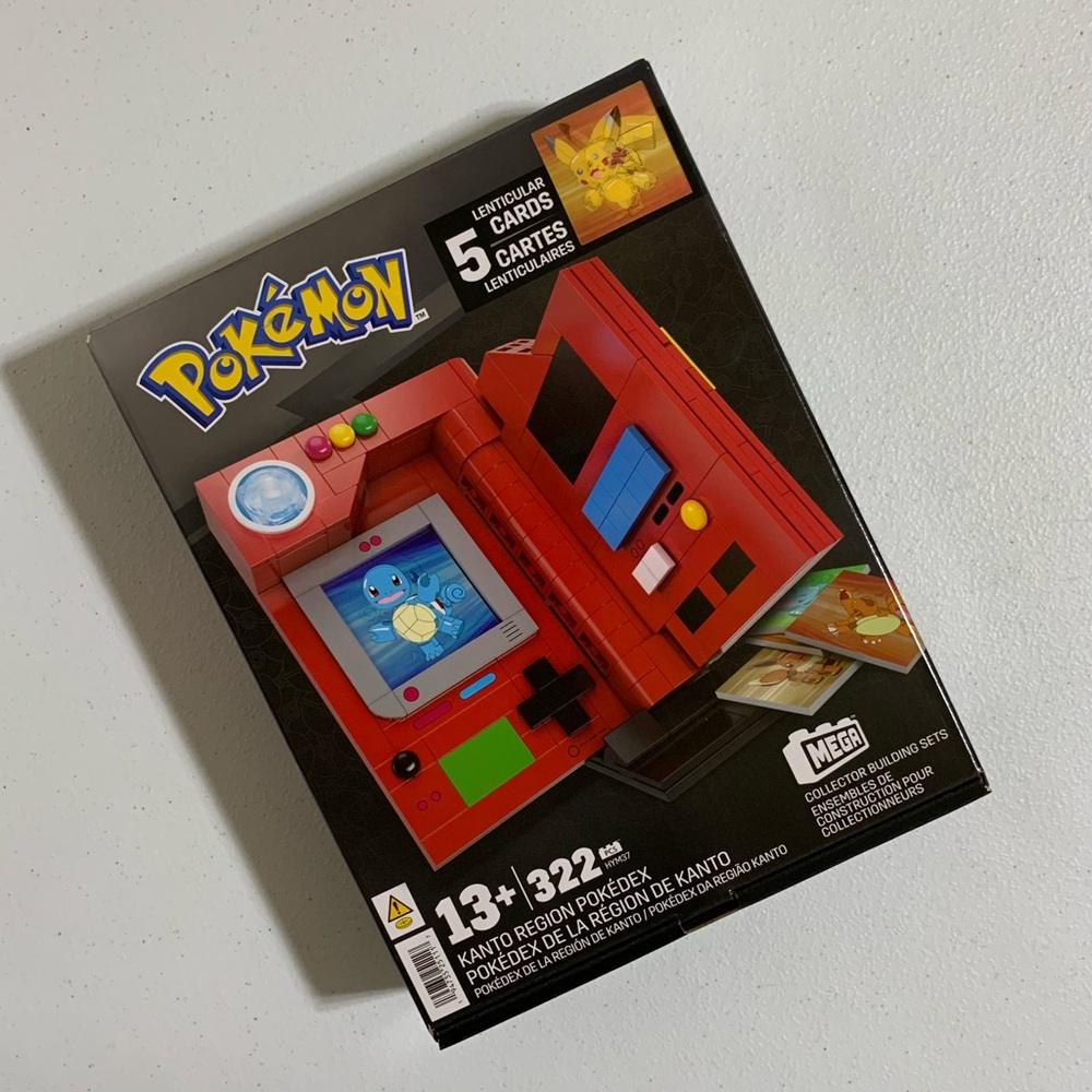 MEGA Pokemon Kanto Region Pokedex Collector Building Kit-New - Picture 3 of 11
